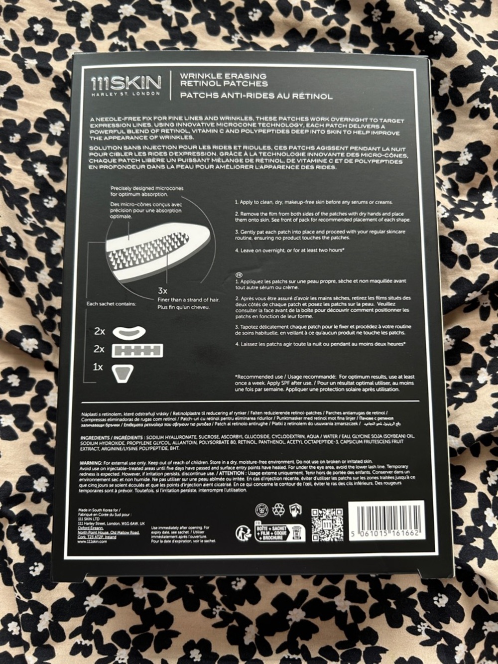 111SKIN Black Wrinkle Erasing Retinol Patches - Black - Picture 2 of 2